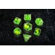 Set de 7 dados poliédricos Dragon Storm Green