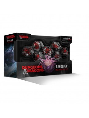 Pack de dados Dungeons & Dragons con observador 3D