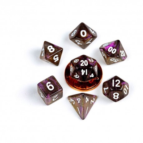 Mini dados Stardust Supervolcano de FanRoll