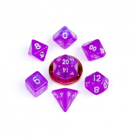 Mini pack de dados púrpura Stardust de FanRoll