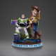 Estátua de Buzz e Woody de Toy Story em polirresina