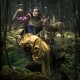 Estátua de Branca de Neve 28 cm com cervo da Iron Studios