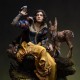 Estátua de Branca de Neve 28 cm com cervo da Iron Studios