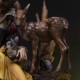 Estátua de Branca de Neve 28 cm com cervo da Iron Studios