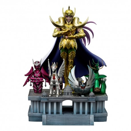 Estátua Aries Mu Deluxe de Saint Seiya, 27 cm