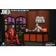 Figura do Joker no cenário de programa de TV