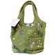 Bolso verde de felpa con bordados de Totoro