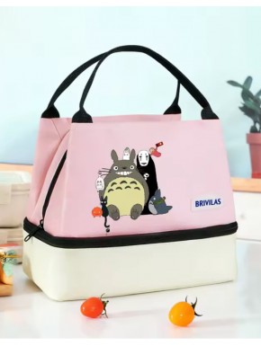 Sac à déjeuner rose thermique et imperméable Studio Ghibli