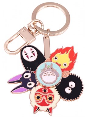 Porte-clés rotatif avec personnages Studio Ghibli