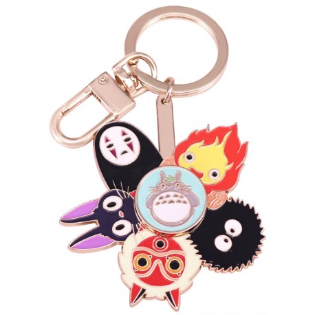 Porte-clés rotatif avec personnages Studio Ghibli