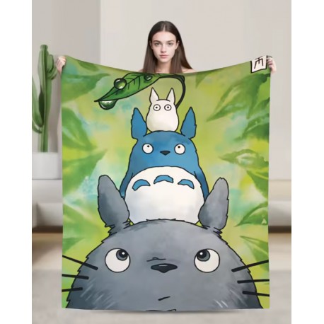 Plaid Trois Totoro de Studio Ghibli
