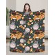 Couverture avec design de Gatobus et Totoro de Studio Ghibli