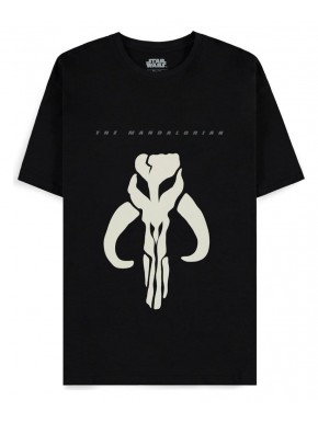 T-shirt noir Star Wars The Mandalorian avec symbole Mythosaur