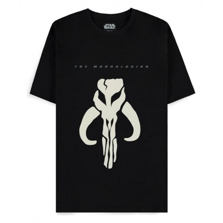 T-shirt noir Star Wars The Mandalorian avec symbole Mythosaur