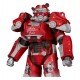 Figura articulada Nuka Cola T-60 de Fallout 76 em vermelho e prata