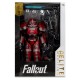 Figura articulada Nuka Cola T-60 de Fallout 76 em vermelho e prata