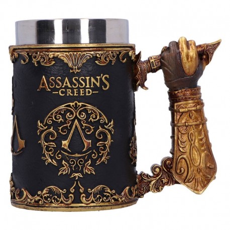 Jarra decorativa Assassin's Creed con detalles dorados