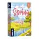 Caja del juego de mesa Spring con flores y paisaje