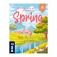 Caja del juego de mesa Spring con flores y paisaje