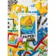 Caja y componentes del juego de mesa Paper World