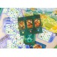 Caja y componentes del juego de mesa Kronologic: Cuzco 1450