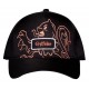 Gorra negra de Harry Potter Gryffindor con león serigrafiado