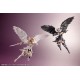 Maquette Lumitea Arcanadea avec ailes noires déployées