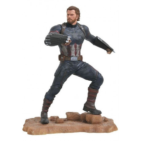 Figura Capitán América Diamont Marvel Gallery 25 cm