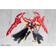 Maquette Megami Device Bullet Knights rouge et noire avec armement