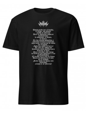 Camiseta negra Los Nintendos estilo death metal