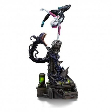 Statue diorama Ghost Spider vs Villains de 34 cm
