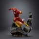 Estatua de Flash DC Comics 25 cm sobre asfalto curvado