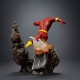 Estatua de Flash DC Comics 25 cm sobre asfalto curvado