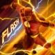 Estatua de Flash DC Comics 25 cm sobre asfalto curvado