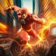 Estatua de Flash DC Comics 25 cm sobre asfalto curvado