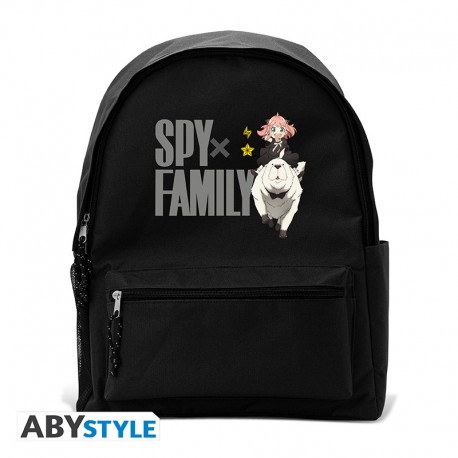 Sac à dos noir SPY X FAMILY avec Anya et Bond