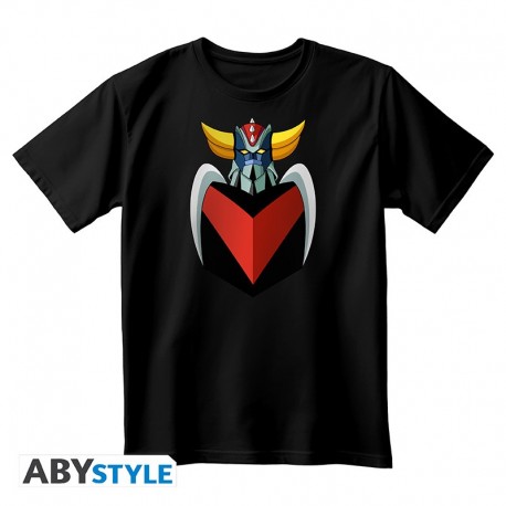 Camiseta unisex negra con busto de Grendizer