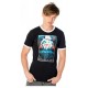 T-shirt noir avec design de Pennywise de Stephen King's It