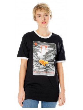 T-shirt noir design vintage IT