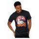 T-shirt noir Gotham City Sirens avec design vintage