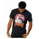 T-shirt noir Gotham City Sirens avec design vintage