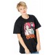 T-shirt noir Gotham City Sirens avec design vintage