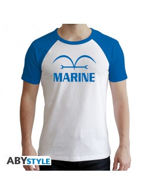 T-shirt homme One Piece Marine bleu et blanc