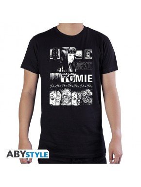 T-shirt noir Junji Ito Tomie pour homme