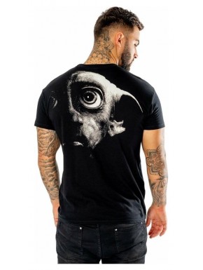 T-shirt noir avec design de Dobby de Harry Potter
