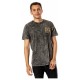 T-shirt gris Poufsouffle Harry Potter avec design acid wash