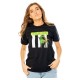 Camiseta negra con diseño de Beetlejuice