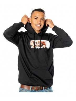Sweat noir Gremlins avec capuche et design Gizmo