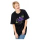 T-Shirt noir Batman Anime Matrix Grid