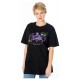 T-Shirt noir Batman Anime Matrix Grid